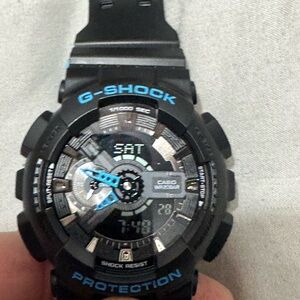 G-Shock Black and Blue Digital Watch